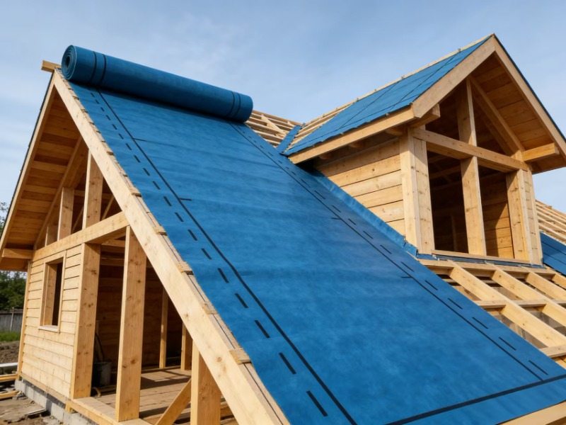 Vapour barrier membrane for roof underlay and building envelope supply