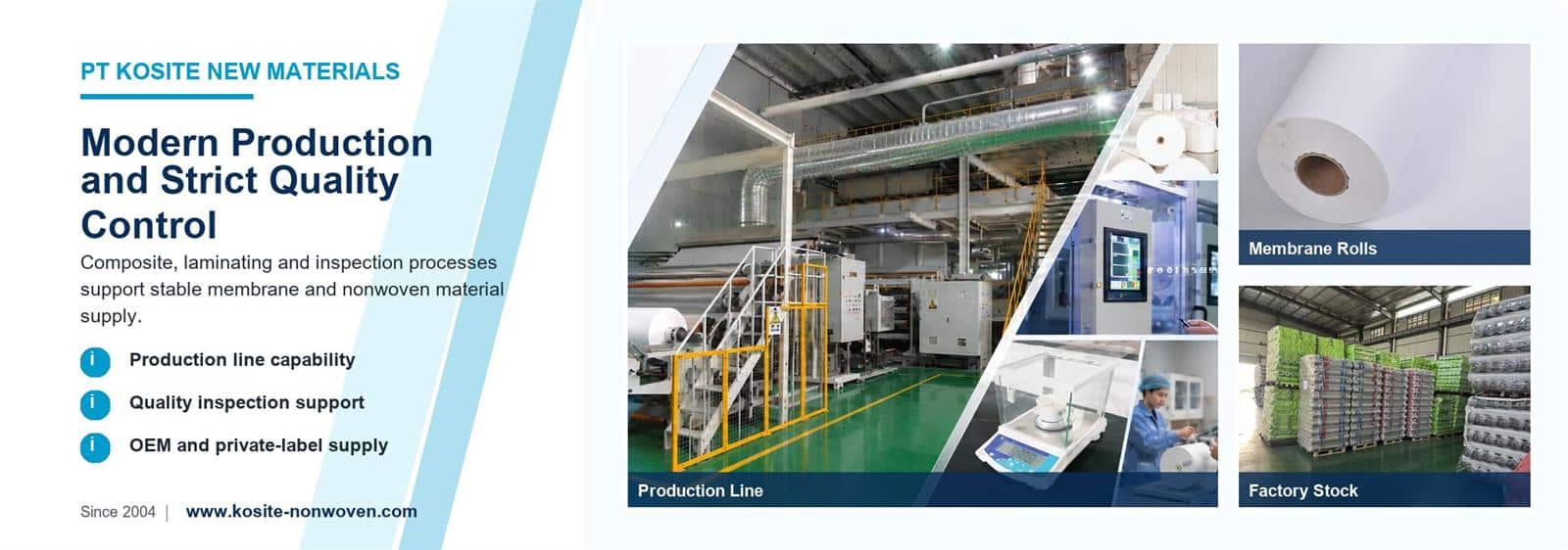 KOSITE modern production and strict quality control