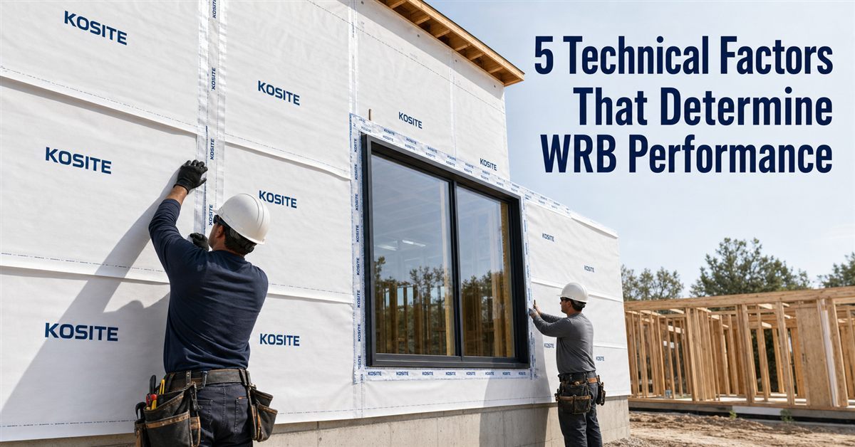Five technical factors that determine WRB performance